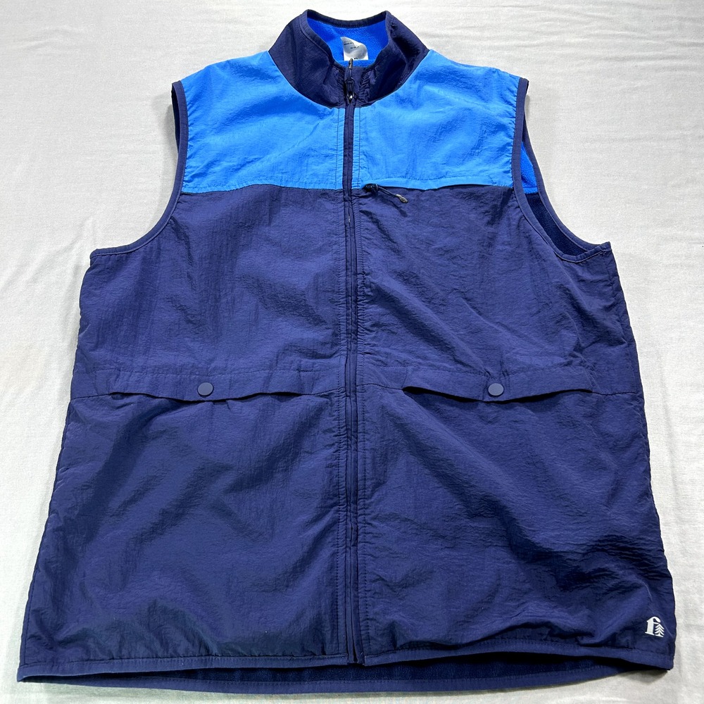 Bonobos Fielder Vest Adult Large Blue Reversible Full Zip Outdoor‎ Golf Casual